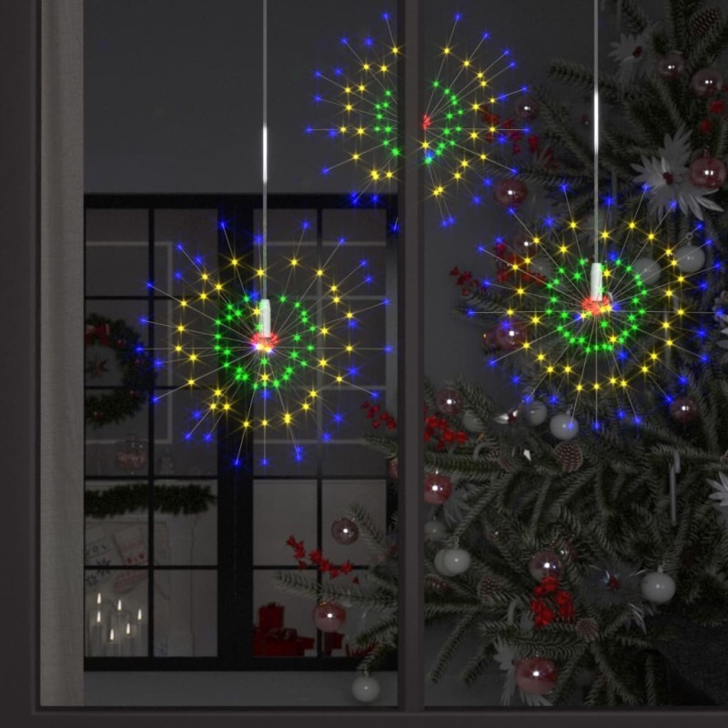 Feu d'artifice de Noël d'extérieur Multicolore 20 cm 140 LED 647576647576