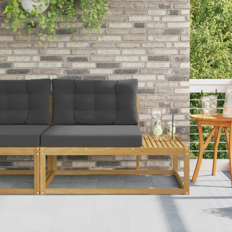 Canapé d'extérieur en bout Blanc 115 x 83 x 73 cm Polyester 647578647578