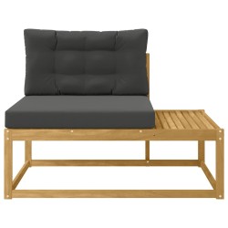 Canapé d'extérieur en bout Blanc 115 x 83 x 73 cm Polyester 647578647578