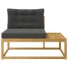Canapé d'extérieur en bout Blanc 115 x 83 x 73 cm Polyester 647578647578
