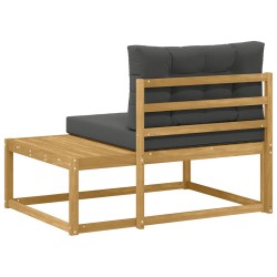 Canapé d'extérieur en bout Blanc 115 x 83 x 73 cm Polyester 647578647578