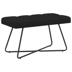 Banc avec capitonnage bouton Noir 80 x 40 x 46 cm Tissu 647580647580