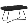Banc avec capitonnage bouton Noir 80 x 40 x 46 cm Tissu 647580647580