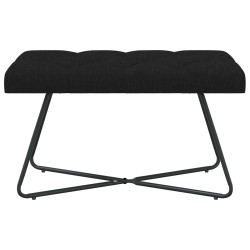 Banc avec capitonnage bouton Noir 80 x 40 x 46 cm Tissu 647580647580