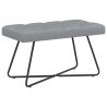 Banc avec capitonnage bouton Gris clair 80 x 40 x 46 cm Tissu 647581647581