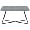 Banc avec capitonnage bouton Gris clair 80 x 40 x 46 cm Tissu 647581647581