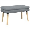 Banc à double couche Gris clair 80 x 40 x 47 cm Tissu 647582647582