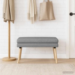 Banc à double couche Gris clair 80 x 40 x 47 cm Tissu 647582647582