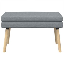 Banc à double couche Gris clair 80 x 40 x 47 cm Tissu 647582647582