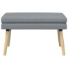 Banc à double couche Gris clair 80 x 40 x 47 cm Tissu 647582647582