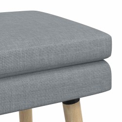 Banc à double couche Gris clair 80 x 40 x 47 cm Tissu 647582647582