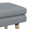 Banc à double couche Gris clair 80 x 40 x 47 cm Tissu 647582647582