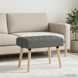 Banc capitonné canal Gris foncé 60 x 40 x 45 cm Tissu 647583647583