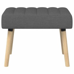 Banc capitonné canal Gris foncé 60 x 40 x 45 cm Tissu 647583647583