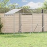Chenil d'extérieur pour chiens avec toit argenté 6x6x2,5 m 647593647593