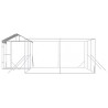 Chenil d'extérieur pour chiens avec toit argenté 6x6x2,5 m 647593647593