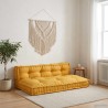 Coussin de canapé sur palette 2 pcs Jaune 120 x 80 x 38 cm 647597647597