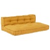 Coussin de canapé sur palette 2 pcs Jaune 120 x 80 x 38 cm 647597647597