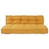 Coussin de canapé sur palette 2 pcs Jaune 120 x 80 x 38 cm 647597647597