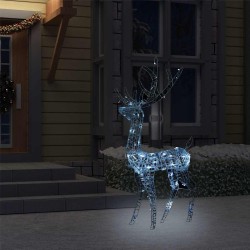 Renne de décoration de Noël Acrylique 140 LED blanc froid 128 cm 647598647598