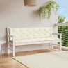 Coussin de banc de jardin blanc crème tissu oxford 647601647601