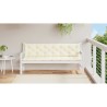 Coussin de banc de jardin blanc crème tissu oxford 647601647601