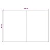 Toile de rechange pour auvent Jaune et blanc 400 x 200 cm 647603647603