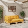 Coussin de canapé sur palette 3 pcs Jaune 120 x 80 x 38 cm 647604647604