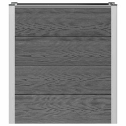 Jardinière surélevée Gris 75 x 30 x 82 cm WPC et Aluminium 647607647607