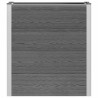 Jardinière surélevée Gris 75 x 30 x 82 cm WPC et Aluminium 647607647607