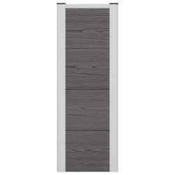 Jardinière surélevée Gris 75 x 30 x 82 cm WPC et Aluminium 647607647607