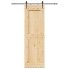 Porte coulissante NARVIK Naturel et noir 70 x 210 cm (152,5 cm) 647611647611