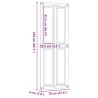 Porte de grange Corona Brun Miel 70 x 210 cm Bois de pin massif 647613647613