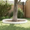 Bordure de Pelouse 20 pcs 103 x 25 cm Acier Blanc 647615647615