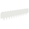 Bordure de Pelouse 20 pcs 103 x 25 cm Acier Blanc 647615647615