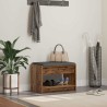 Banc d'entrée avec coussin Bois ancien 63 x 38 x 45 cm 647625647625