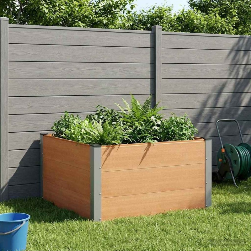 Jardinière surélevée Marron 100 x 100 x 54 cm 647634647634