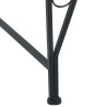 Banc d'Arbre 4-Nombre de places 160 x 80 x 89 cm Acier Noir 647636647636