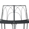 Banc d'Arbre 4-Nombre de places 160 x 80 x 89 cm Acier Noir 647636647636