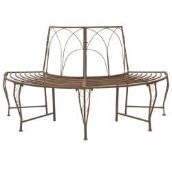 Banc d'Arbre 4-Nombre de places 160 x 80 x 89 cm Acier 647637647637