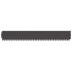 Bordure de Pelouse 10 pcs 103 x 15 cm Acier Noir 647638647638