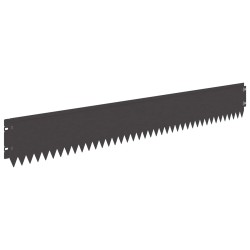 Bordure de Pelouse 10 pcs 103 x 15 cm Acier Noir 647638647638