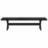 Banc de salle à manger NOAIN 160 x 41 x 45 cm Pin massif Noir 647641647641