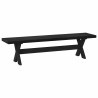 Banc de salle à manger NOAIN 160 x 41 x 45 cm Pin massif Noir 647641647641