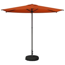 Parasol de jardin avec base 270 x 270 cm Polyester 647646647646