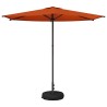 Parasol de jardin avec base 270 x 270 cm Polyester 647646647646