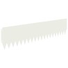 Bordure de Pelouse 20 pcs 103 x 25 cm Acier Blanc 647647647647