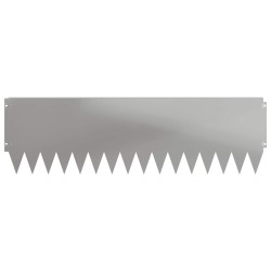 Bordure de Pelouse 20 pcs 103 x 30 cm Acier Argenté 647648647648