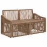 Canapé de jardin 2-Nombre de places Beige polyrotin 647649647649