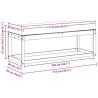 Banc de Jardin Blanc 115 x 43 x 45 cm Bois d'Acacia Massif 647656647656